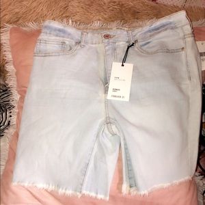 Light Blue Denim Shorts